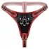 Easytoys - ζώνη με τριπλό δονητή strap-on - μαύρο