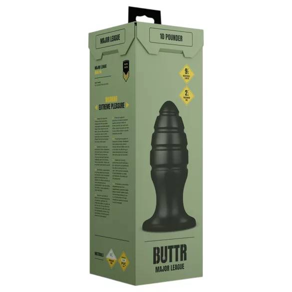BUTTR Aftershock - γιγαντιαίο πρωκτικό βύσμα (μαύρο) - 23 εκ.