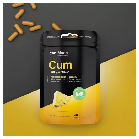 CoolMann Cum - συμπλήρωμα διατροφής σε κάψουλες για άνδρες με ανανά (60 τεμ.)