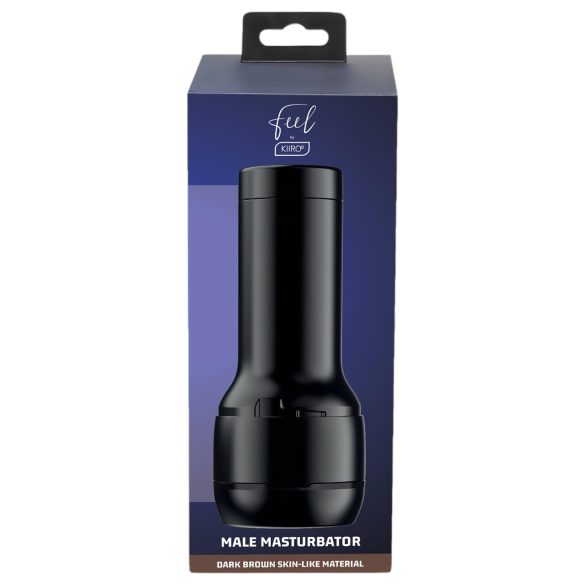 Kiiroo Feel - ανδρικός masturbator με αιδοίο - σκούρο καφέ