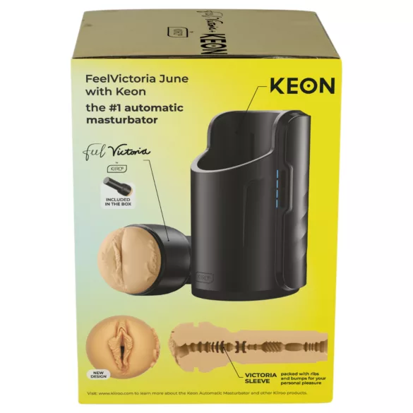 Kiiroo Keon Wifi + Victoria June - ανδρικό masturbator με ρεαλιστικό αιδοίο