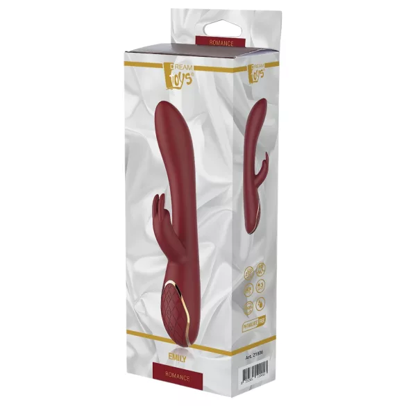 Romance Emily - δονητής με διπλή διέγερση G-σημείου & κλειτορίδας - κόκκινο