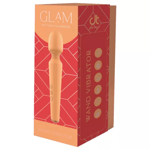 Glam - δονούμενο μασάζ σώματος επαναφορτιζόμενο - πορτοκαλί