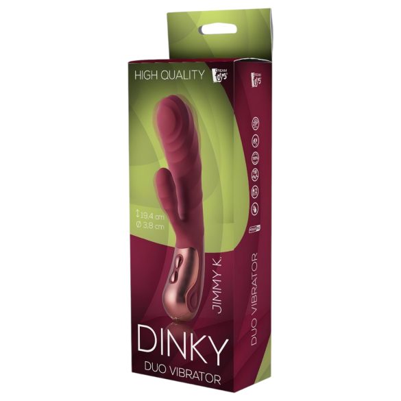 Dinky Jimmy K. Duo - δονητής κλειτορίδας με μπαταρία (κόκκινο)