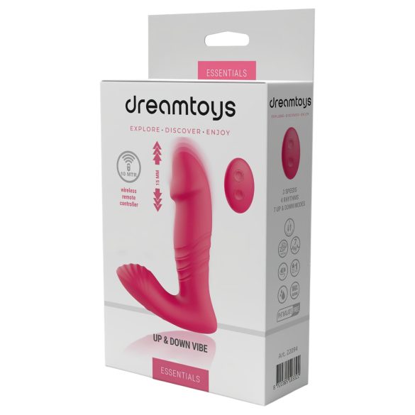 Dreamtoys - φορετός δονητής με τηλεχειριστήριο - λυγιστό, ροζ