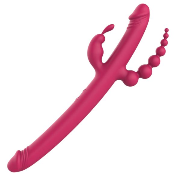 Dreamtoys Παντού Απόλαυση Δονητής - επαναφορτιζόμενος, 4 πτερύγια (ροζ)