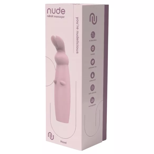 Nude Hazel - δονητής κλειτορίδας κουνέλι - επαναφορτιζόμενος - μοβ