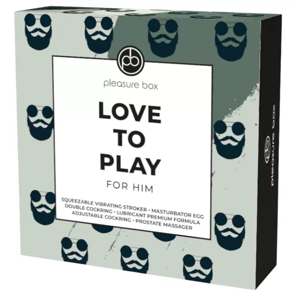 Pleasure Box Love to Play - σετ ανδρικός αυνανιστής - 6 τεμάχια