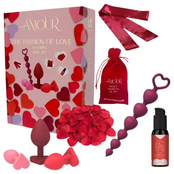 Dreamtoys Amour - σετ δώρου εκπαίδευσης πρωκτικού σεξ (κόκκινο)
