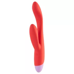   Dreamtoys - δονητής με βραχίονα για σημείο G & κλειτορίδα - κόκκινο