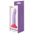 Dreamtoys Love Signal - δίχρωμο σιλικονούχο dildo μεγάλο (μωβ)