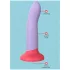 Dreamtoys Love Signal - δίχρωμο σιλικονούχο dildo μεγάλο (μωβ)
