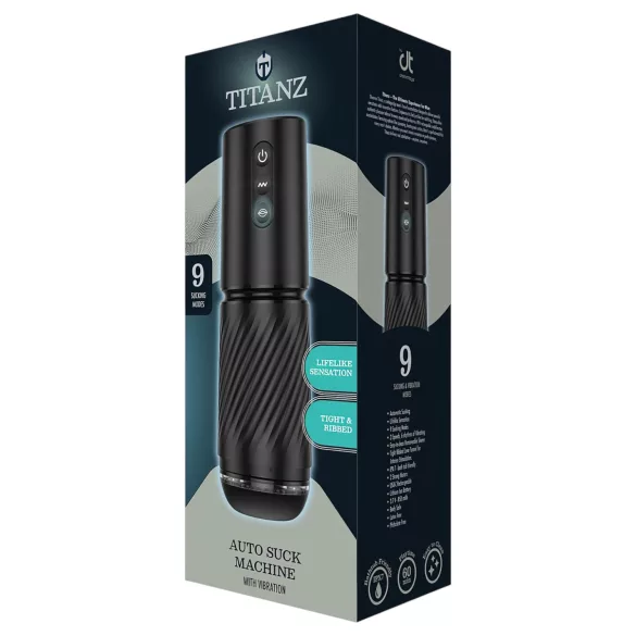 Titanz Auto Suck - αυτόματο ανδρικό αυνανιστήρι (μαύρο)