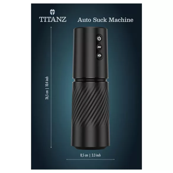 Titanz Auto Suck - αυτόματο ανδρικό αυνανιστήρι (μαύρο)