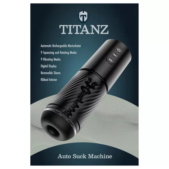 Titanz Auto Suck - αυτόματο ανδρικό αυνανιστήρι (μαύρο)