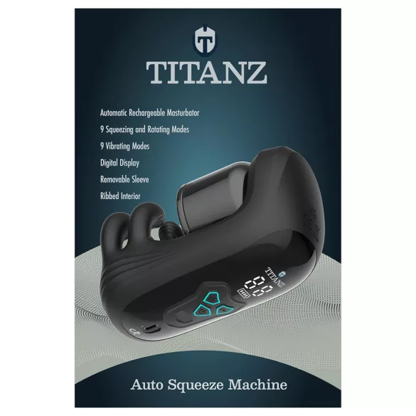 Titanz Auto Squeeze - αυτόματος onaniστής (μαύρο)
