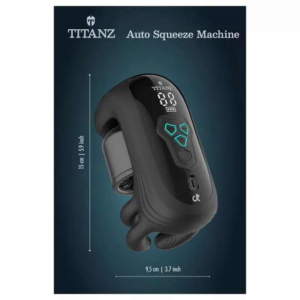 Titanz Auto Squeeze - αυτόματος onaniστής (μαύρο)