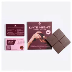   The Oh Collective Date Night - μαύρη σοκολάτα με μήλο και φράουλα για ζευγάρια (50g)
