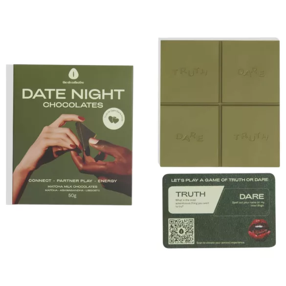 The Oh Collective Date Night Matcha - σοκολάτα με μάτσα και φράουλα για ζευγάρια (50g)