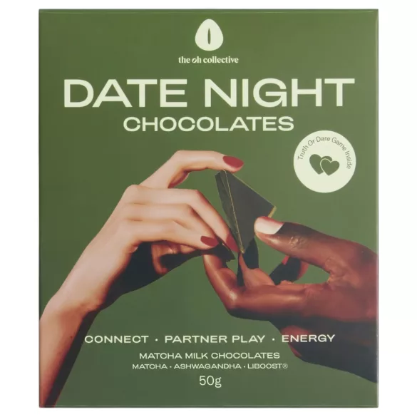 The Oh Collective Date Night Matcha - σοκολάτα με μάτσα και φράουλα για ζευγάρια (50g)