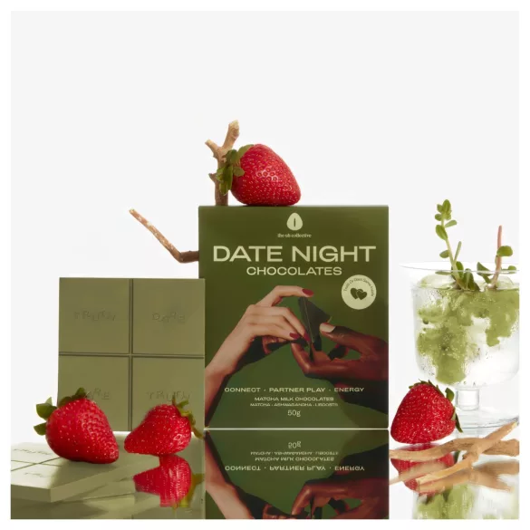 The Oh Collective Date Night Matcha - σοκολάτα με μάτσα και φράουλα για ζευγάρια (50g)