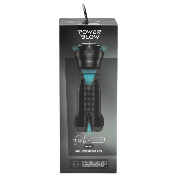 Kiiroo PowerBlow + Feel Pocket τσέπης ανδρικός αυνανιστής (μαύρο)