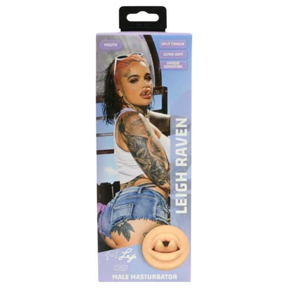 Kiiroo Feel Leigh Raven - τεχνητό στόμα με κομμένη γλώσσα (φυσικό χρώμα)
