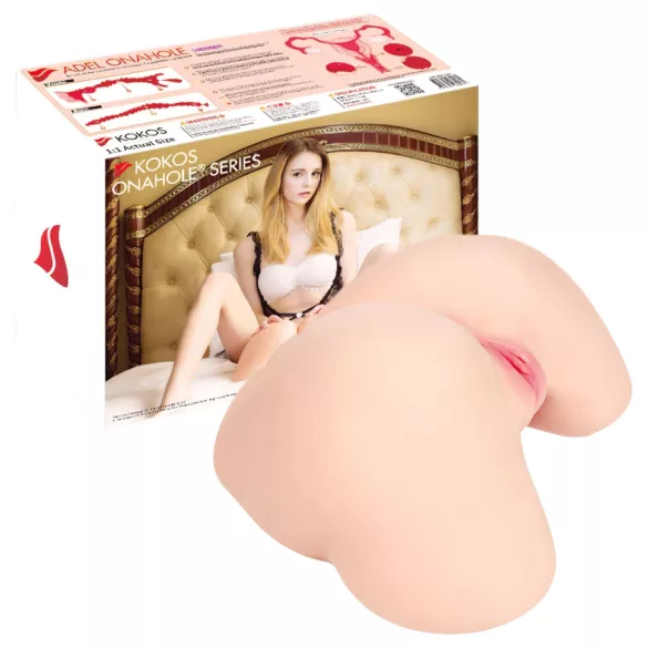 Kokos Adel Real Hips - ρεαλιστικός ανδρικός κορμός‑μαστορμπάτορ (φυσικό χρώμα)