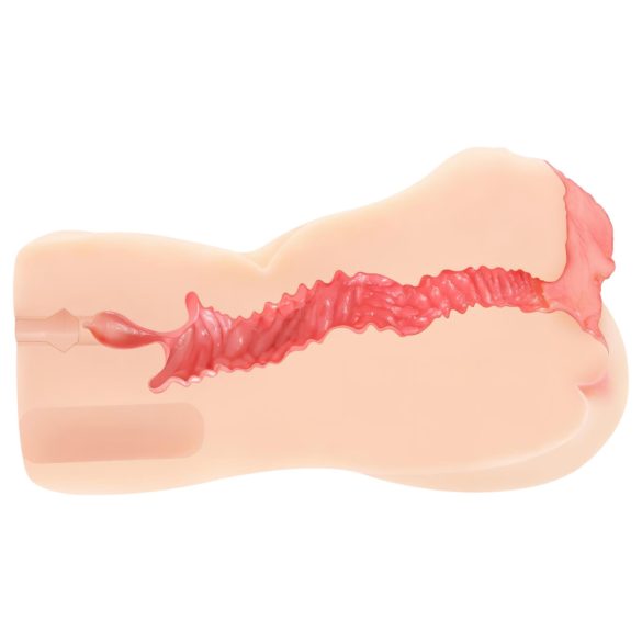 Kokos Onahole 004 - ανδρικό αυνανιστής με διπλό στρώμα - φυσικό χρώμα