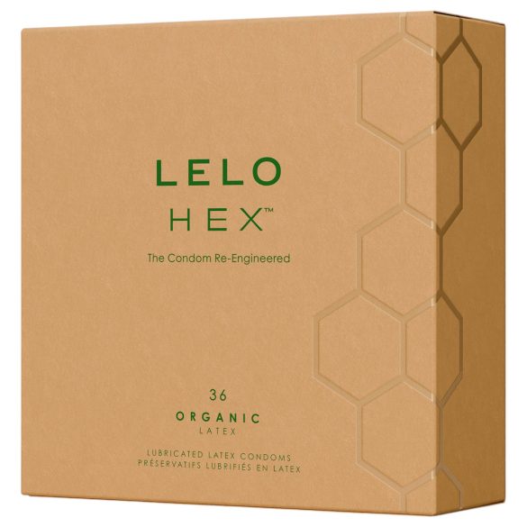 LELO Hex Organic - προφυλακτικά αντοχής (36 τεμ)