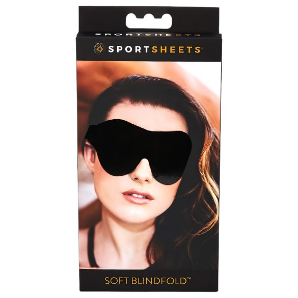 Sportsheets - μαλακή ελαστική μάσκα ματιών (μαύρη)