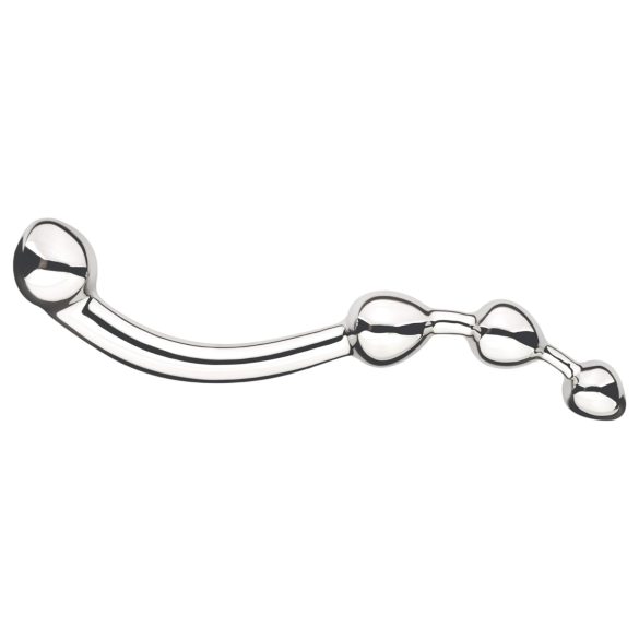 Njoy Fun Wand - μεταλλικό dildo πρωκτού & σημείου G - ασημί