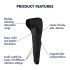 Satisfyer Men Wand - ασύρματη, αδιάβροχη δόνηση πέους (μαύρο)