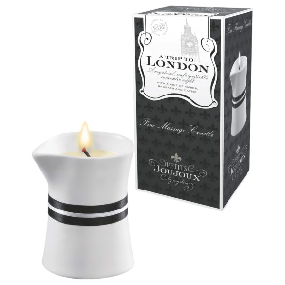 Petits Joujoux London - Κερί μασάζ ραβέντι & κεχριμπάρι (120ml)