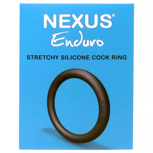 Nexus Enduro - δαχτυλίδι πέους σιλικόνης - μαύρο