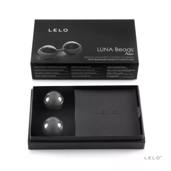LELO - μπάλες kegel για γυναίκα - ρυθμιζόμενες Luna Noir