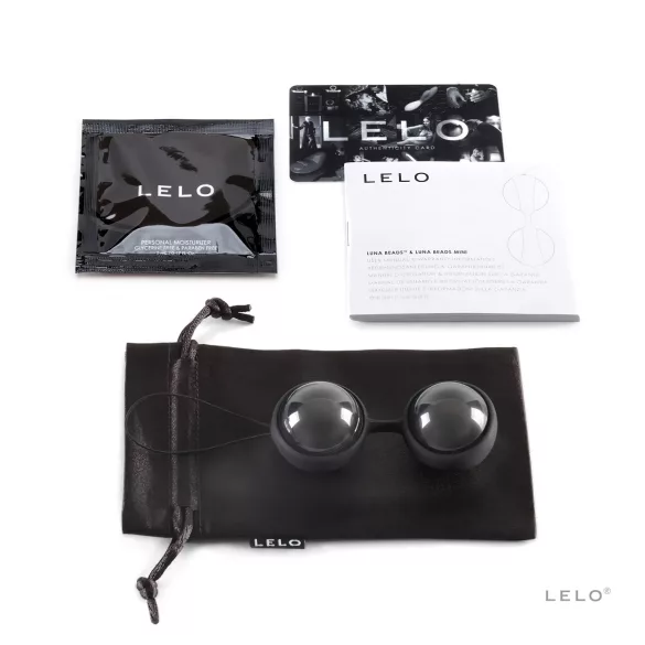 LELO - μπάλες kegel για γυναίκα - ρυθμιζόμενες Luna Noir