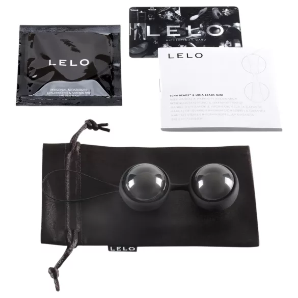LELO - μπάλες kegel για γυναίκα - ρυθμιζόμενες Luna Noir