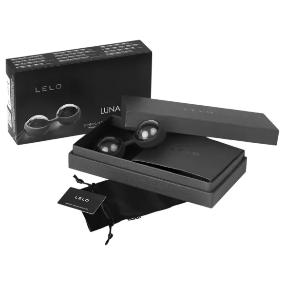 LELO - μπάλες kegel για γυναίκα - ρυθμιζόμενες Luna Noir