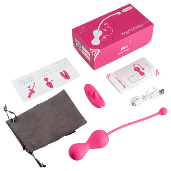 Magic Motion Kegel Master - Έξυπνο σετ διπλών μπάλων γκέισα (ροζ)