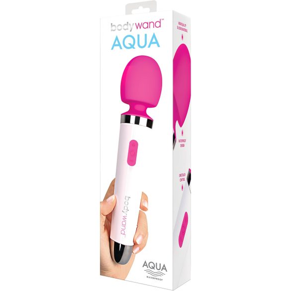 ΣώμαWand Aqua: Αδιάβροχος μασέρ (λευκό-ροζ)