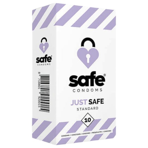 SAFE Just Safe - προφυλακτικό βανίλιας - 10 τεμάχια - στάνταρ