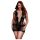 BACI Plus Size - Κορσές Μίνι Φόρεμα κοντό μανίκι - Μαύρο (XL-XXL)