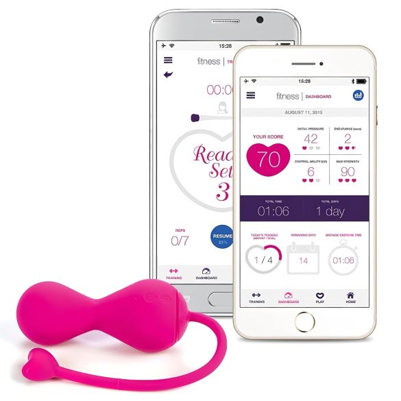 LOVELIFE BY OHMIBOD - KRUSH - Έξυπνο, επαναφορτιζόμενο duo κολπικό μπαλάκι (ροζ)