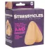 Stressticles - μπαλάκι αντιστρές - όρχεις σιλικόνης - φυσικό χρώμα