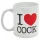 I Love Cock - κούπα, ερωτικό δώρο (λευκό)