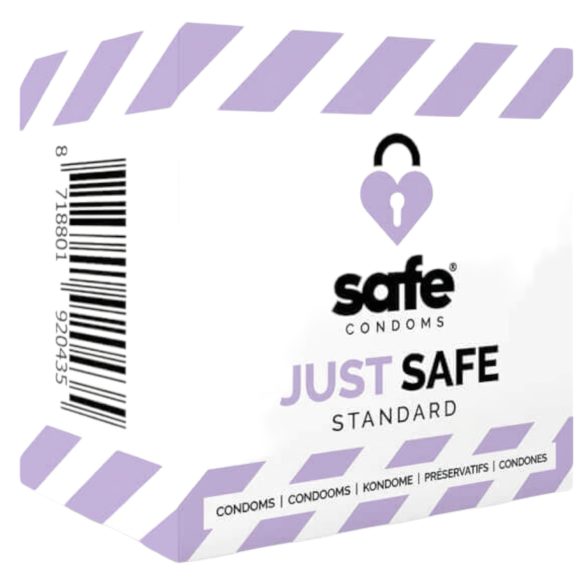 SAFE Just Safe - κλασικό προφυλακτικό - βανίλια (5 τεμ)
