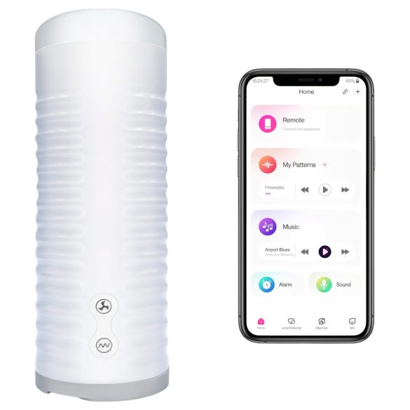 LOVENSE Max 2 - έξυπνο ανδρικό masturbator (λευκό)