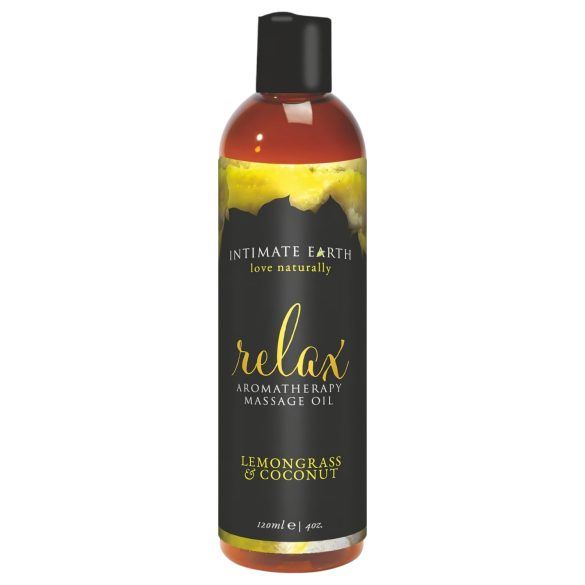 Intimate Earth Relax - Λάδι μασάζ - Λεμονόχορτο-Καρύδα (120ml)