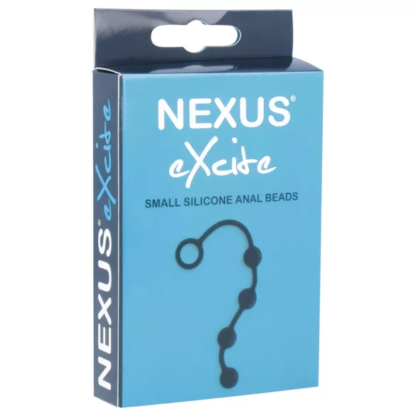 Nexus Excite - πρωκτικό ομοίωμα με 4 σφαίρες - σιλικόνη μαύρο μικρό